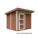 Domek ogrodowy 6 m² z nieimpregnowanego w kolorze Redwood Red - panele LP® SmartSide® - Timbela