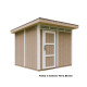 Domek ogrodowy 6 m² z nieimpregnowanego w kolorze Terra Brown - panele LP® SmartSide® - Timbela