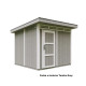 Domek ogrodowy 6 m² z nieimpregnowanego w kolorze Tundra Grey - panele LP® SmartSide® - Timbela