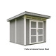 Domek ogrodowy 6 m² z nieimpregnowanego w kolorze Cavern Steel - panele LP® SmartSide® - podwójne drzwi - Timbela