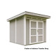 Domek ogrodowy 6 m² z nieimpregnowanego w kolorze Tundra Grey - panele LP® SmartSide® - podwójne drzwi - Timbela