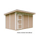 Domek ogrodowy 9 m² z nieimpregnowanego w kolorze Terra Brown - panele LP® SmartSide® - Timbela