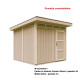 Domek ogrodowy 6 m² z nieimpregnowanego w kolorze Cavern Steel - panele LP® SmartSide® - Timbela