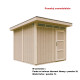 Domek ogrodowy 6 m² z nieimpregnowanego w kolorze Harvest Honey - panele LP® SmartSide® - Timbela