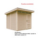 Domek ogrodowy 6 m² z nieimpregnowanego w kolorze Redwood Red - panele LP® SmartSide® - Timbela