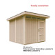 Domek ogrodowy 6 m² z nieimpregnowanego w kolorze Tundra Grey - panele LP® SmartSide® - Timbela