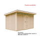 Domek ogrodowy 9 m² z nieimpregnowanego w kolorze Redwood Red - panele LP® SmartSide® - Timbela