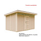 Domek ogrodowy 9 m² z nieimpregnowanego w kolorze Terra Brown - panele LP® SmartSide® - Timbela
