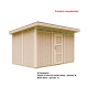 Domek ogrodowy 9 m² z nieimpregnowanego w kolorze Tundra Grey - panele LP® SmartSide® - Timbela