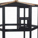 Woliera z obrabianego termicznie drewna FSC 150x164 cm - Shelty Pet