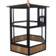 Woliera z obrabianego termicznie drewna FSC 150x164 cm - Shelty Pet