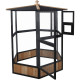 Woliera z obrabianego termicznie drewna FSC 150x164 cm - Shelty Pet