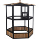 Woliera z obrabianego termicznie drewna FSC 150x164 cm - Shelty Pet