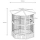Woliera z obrabianego termicznie drewna FSC 150x164 cm - Shelty Pet