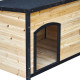 Buda z certyfikowanego drewna FSC 116x76x82 cm dla większych psów - Shelty Pet