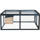 Zewnętrzny wybieg dla żółwi - 120x110x50 cm - z drewnianym schronieniem - Shelty Pet
