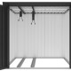 Metalowa wiata na 4 rowery KOSTO 1,6x2,1m szarografitowa - X-METAL