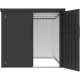 Metalowa wiata na 4 rowery KOSTO 1,6x2,1m szarografitowa - X-METAL