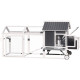 Kurnik z certyfikowanego drewna FSC 224x81x107 cm przeznaczony dla 4 do 6 kur - dach z PVC - Shelty Pet