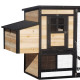 Kurnik z certyfikowanego drewna FSC 200x75.5x103 cm przeznaczony dla 4- 5 kur - pokrycie bitumiczne - Shelty Pet