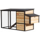 Kurnik z certyfikowanego drewna FSC 200x75.5x103 cm przeznaczony dla 4- 5 kur - pokrycie bitumiczne - Shelty Pet