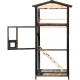 Woliera z obrabianego termicznie drewna FSC 89x65x176 cm - Shelty Pet