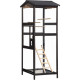 Woliera z obrabianego termicznie drewna FSC 89x65x176 cm - Shelty Pet