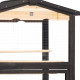 Woliera z obrabianego termicznie drewna FSC 89x65x176 cm - Shelty Pet
