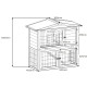 Klatka ogrodowa z certyfikowanego drewna FSC 101x55x100 cm - Shelty Pet