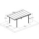 Wiata garażowa z aluminium 3x5m jednospadowy dach z poliwęglanu 6 mm - X-METAL