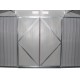 Metalowy domek narzędziowy PLUS 2,8x3,2m szary antracytowy + zestaw kotw mocujących - X-METAL
