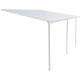 Pergola przyścienna regulowana 4x4,92m z aluminium w kolorze białym - X-METAL