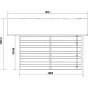 Domek ogrodowy z drewna kompozytowego 28mm ciemnoszary i antracytowy 384x384cm PREMIUM - Woodlife Garden