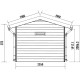 Domek ogrodowy z drewna kompozytowego 28mm ciemnoszary i antracytowy 234x204cm PREMIUM - Woodlife Garden