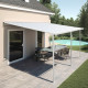 Pergola przyścienna regulowana 4x4,92m z aluminium w kolorze białym - X-METAL