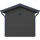 Domek ogrodowy z drewna kompozytowego 28mm ciemnoszary i antracytowy 234x204cm PREMIUM - Woodlife Garden