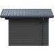 Domek ogrodowy z drewna kompozytowego 28mm ciemnoszary i antracytowy 279x279cm PREMIUM - Woodlife Garden