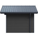 Domek ogrodowy z drewna kompozytowego 28mm antracytowy 384x279cm PREMIUM - Woodlife Garden