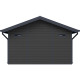 Domek ogrodowy z drewna kompozytowego 28mm antracytowy 384x279cm PREMIUM - Woodlife Garden