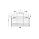 Domek ogrodowy z drewna kompozytowego 28mm antracytowy 384x279cm PREMIUM - Woodlife Garden