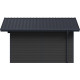Domek ogrodowy z drewna kompozytowego 28mm ciemnoszary i antracytowy 384x384cm PREMIUM - Woodlife Garden
