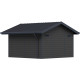 Domek ogrodowy z drewna kompozytowego 28mm ciemnoszary i antracytowy 384x384cm PREMIUM - Woodlife Garden