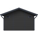 Domek ogrodowy z drewna kompozytowego 28mm ciemnoszary i antracytowy 384x384cm PREMIUM - Woodlife Garden