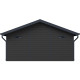 Domek ogrodowy z drewna kompozytowego 28mm ciemnoszary i antracytowy 498x386cm PREMIUM - Woodlife Garden