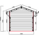 Domek ogrodowy z drewna kompozytowego + taras 28mm czarny 15m² PREMIUM - Woodlife Garden
