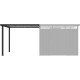 Wiata ze stali ocynkowanej 275x230cm do domku Kosto 5,29m²/6,76m² - antracytowa - X-METAL