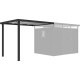 Wiata ze stali ocynkowanej 275x230cm do domku Kosto 5,29m²/6,76m² - antracytowa - X-METAL
