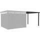 Wiata ze stali ocynkowanej 275x294cm do domku Kosto 8,64m² - antracytowa - X-METAL