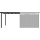 Wiata ze stali ocynkowanej 275x294cm do domku Kosto 8,64m² - antracytowa - X-METAL