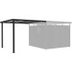 Wiata ze stali ocynkowanej 275x294cm do domku Kosto 8,64m² - antracytowa - X-METAL